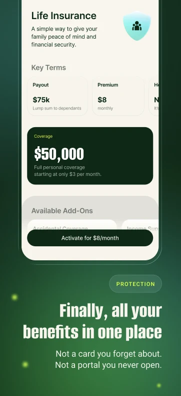 Betterfly App Store card: life insurance coverage and benefits in one place